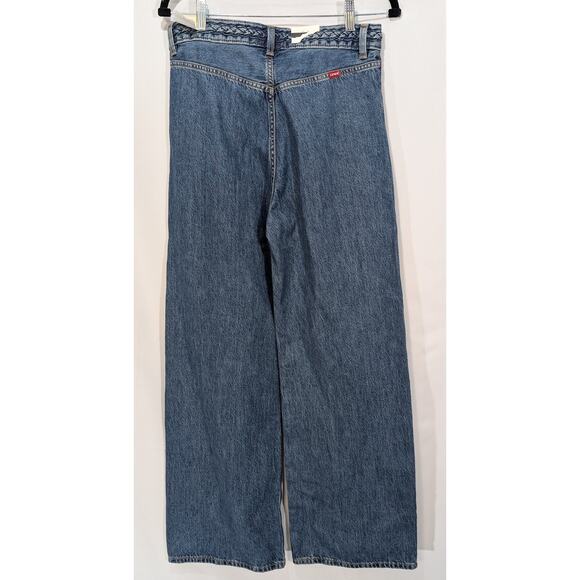 Levi’s Ribcage Wide Leg Jeans Blue High Rise NWT Women’s Size 28x32 - Picture 2 of 7